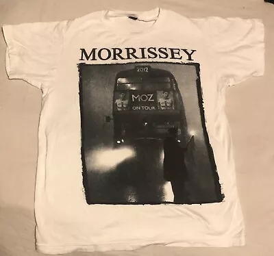 Morrissey 2012 Tour Shirt White Small Moz On Tour • $15.26