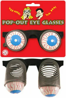 Fancy Dress Pop Out Eye Glasses Googly Spring Eyes Novelty Fun Accessory  • £4.99