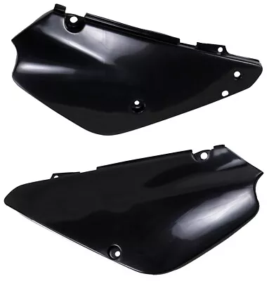 UFO Black Plastic Rear Side Panels For '00-23 Suzuki RM85 (SU03970001) • $55.59