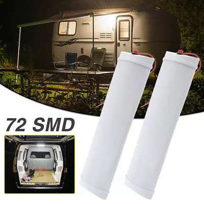 X2 LED Interior Light Strip Bar 12 VOLT ON/OFF Switch Car Caravan Van Bus Lamp • $14.99