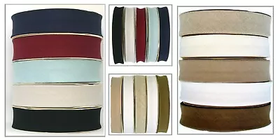  LINEN BIAS BINDING~30mm Or 18mm ~EDGING~TRIMMING~CHOICE OF COLOURS & LENGTHS • £4.25