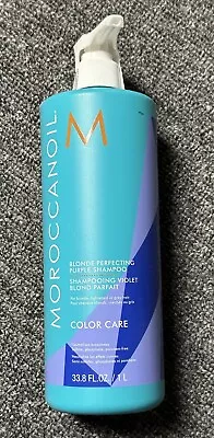 Moroccanoil Blonde Perfecting Purple Shampoo 33.8 Oz W/Pump • $54