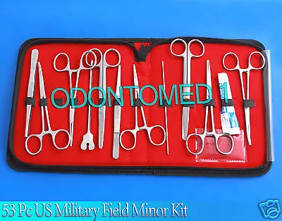 53 Pc Us Military Field Minor Surgical Instruments Kit Ds-1015 • $29.90