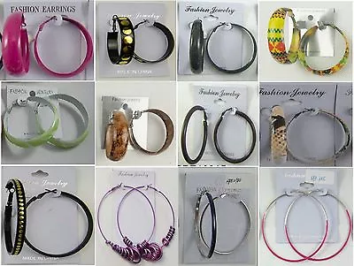  Wholesale Jewelry Lots 12 Pairs Fashion Colorful Hoop Earrings US-SELLER SU199  • $11.99