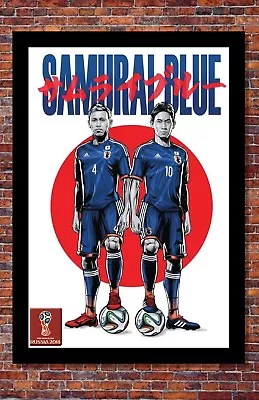 $14.95 • Buy 2018 World Cup Soccer Russia | TEAM JAPAN Poster | 13 X 19 Inches