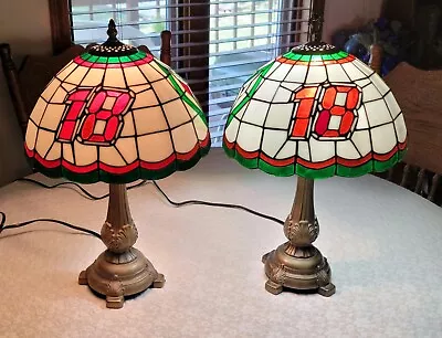 Kyle Busch Interstate Batteries #18 NASCAR Tiffany Glass Lamp Memory Company (2) • $149.99