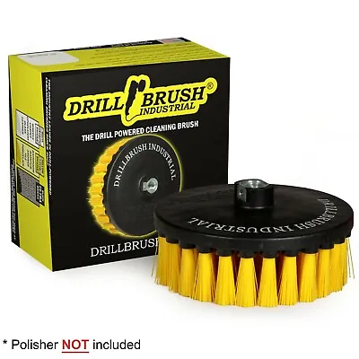 $23.95 • Buy Professional  7-inch Diameter Medium Yellow Rotary Scrub Brush, Floor Scrubber
