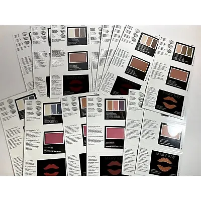 Mary Kay SAMPLES COLORS CARDS Mineral Eye Cheek Color Lips NEW Spun Silk • $15.19