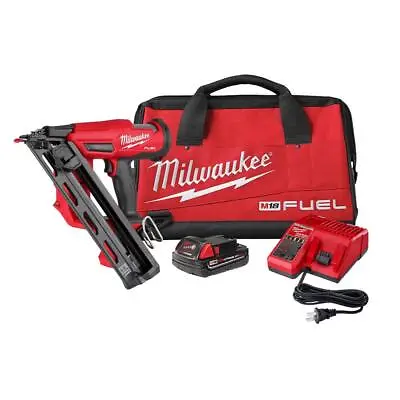 Milwaukee M18 Fuel 15 Gauge Finish Nailer Kit • $399