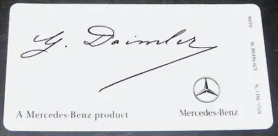 Daimler SIGNED MERCEDES-BENZ Windshield Decal Sticker 1295840838 • $10.50