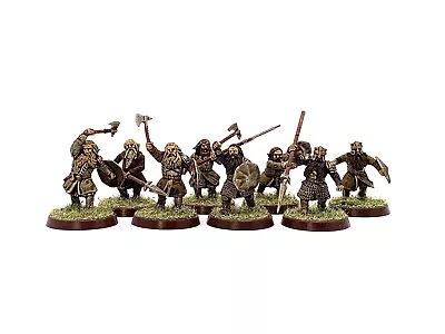 DWARF WARRIORS OF EREBOR 8 Lord Of The Rings Warhammer 28mm Painted MESBG HOBBIT • £45