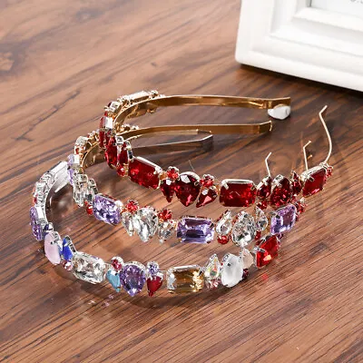 £3.95 • Buy Women Baroque Rhinestone Headband Jeweled Hair Band Hair Accessories Crown Party