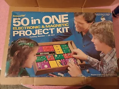 Science Fair 50 In  One  Electronic & Magnetic Project Kit • $15.99