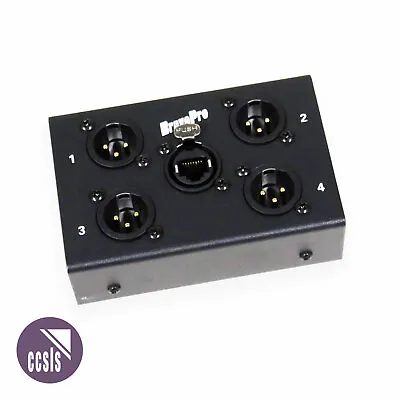 BravoPro PSS001 Cat 5/5e/6 RJ45 Breakout To 4 X XLR3 Male Stage Box • £30.40