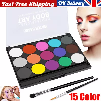 Professional Face Painting Kit For Kids Adults Face Body Paint Set Kit Party New • £6.97