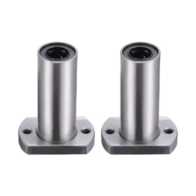 12mm Linear Ball Bearings Two Side Cut Flanged LMH12LUU 12mm Bore 57mm Long 2pcs • £16.50