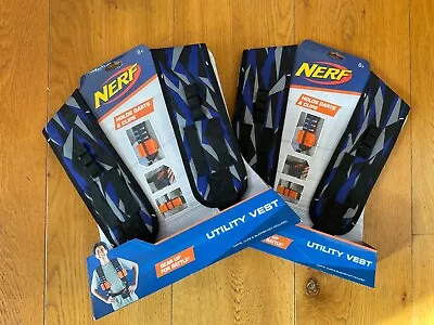 2 X Nerf Gun Utility Vest - Holds Darts & Clips. Brand New • $20