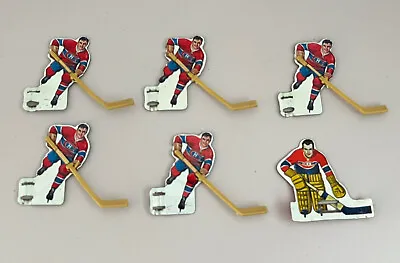 Vtg Montreal Canadiens Table Hockey Players Plastic Sticks Eagle Toys Game 60s • $34.50