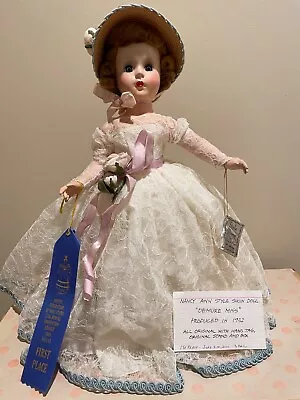 Vintage Nancy Ann Style Show Doll #1903  Demure Miss  1952 Original Box Hand Tag • $399