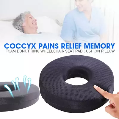 Coccyx Pains Relief Memory Foam Donut Ring Wheelchair Seat Pad Cushion Pillow • $16.17