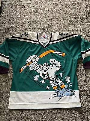 NHL Anaheim Mighty Ducks Wild Wing CCM Hockey Jersey Reverse Retro Alternate XL • $400