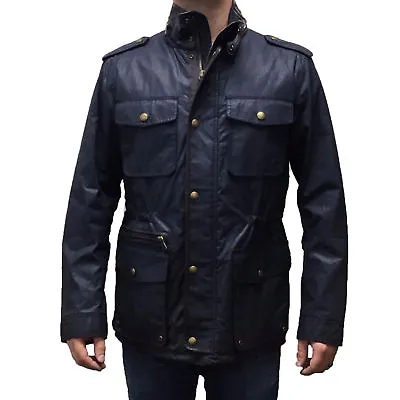 Coach Men's Wyatt Jacket Field Cargo Lightweight Lined Coat 83734 Navy $598 • $149.99