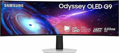 SAMSUNG 49  Odyssey G93SC Series OLED Curved Gaming Monitor (LS49CG932SNXZA) • $849.99