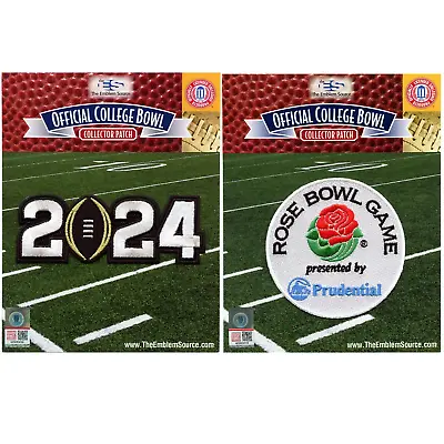 2024 College Playoff Jersey Patch & Rose Bowl Patch Alabama Michigan Combo • $24.99