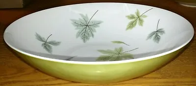 Mikasa Elite China Windfall 5466G Round Vegetable 9  Serving Bowl Olive/leaf • $18.88