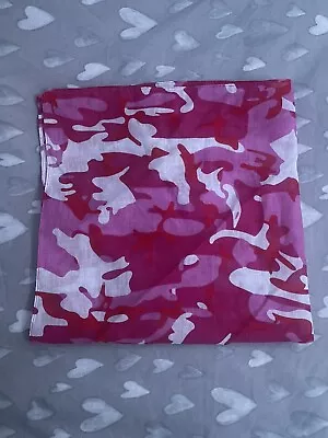 Pink Camouflage Bandana • £3