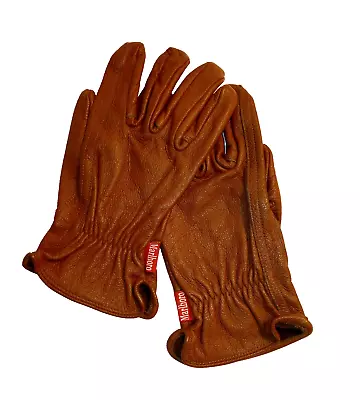 Vintage Marlboro Men's Leather Gloves 100% Genuine Leather Brown Size L/XL NWOT • $19.95