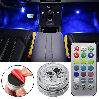 Colorful Car LED Light Interior Atmosphere Lamp W/ Remote Control Accessories • $12.29