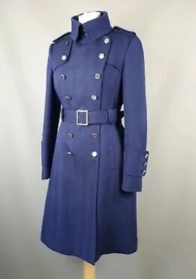 KAREN MILLEN Women's Military Style Trench Coat  Uk 12 • $50