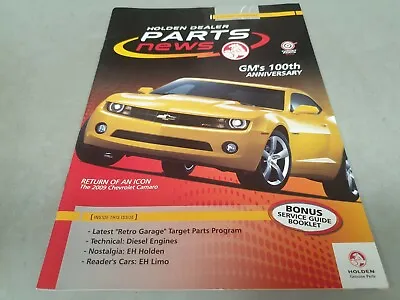 Sep-Oct 2008 HOLDEN Dealer PARTS NEWS Magazine EH History  100 Years Of GM • $19.95