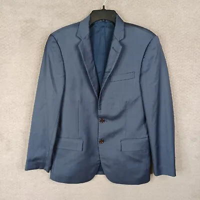 J Crew Jacket Mens 36S Blue Thompson Blazer Wool Double Vented Suit Coat • $34.99