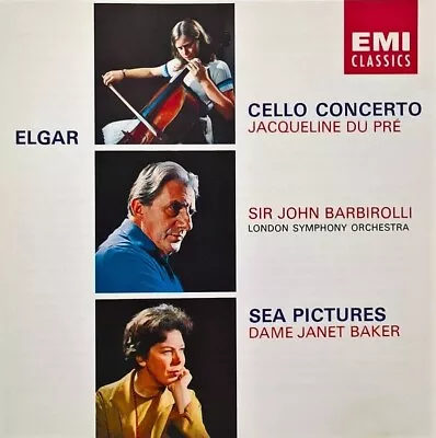 Elgar: Cello Concerto Sea Pictures (CD) Jacqueline Du Pre Janet Baker Multi-buy • £1.80