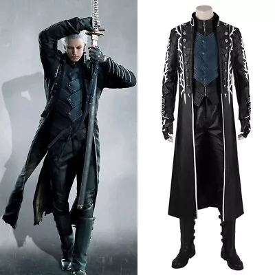 Game Devil May Cry 5 Dante Vergil Nero Costume Jacket Halloween Cosplay Outfits • $77.49