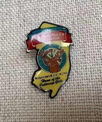 BPOE Elks Lodge 2340 Manahawkin New Jersey Buttercup Girls Hat Lapel Pin Pinback • $9.95