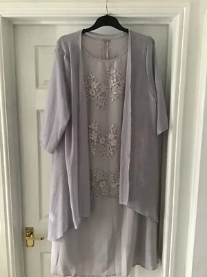 £6.55 • Buy Beautiful Grey Dress With Jacket