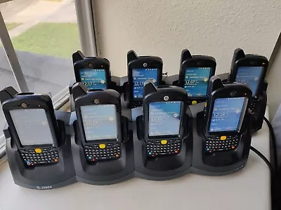 Lot Of 8 Zebra MC67ND Mobile PDA/Scanners With 2x 4-bay Cradles And AC Adapters • $179.99