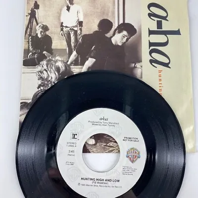 A-ha - Hunting High And Low - Promo Warner Bros. 45 Wps - • $6.95