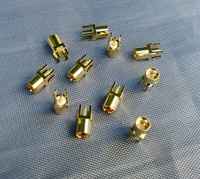 (1 PC) MMCX Female PCB Mount Straight RF Coax Connector - USA Seller • $5.99