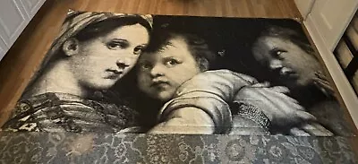 Madonna Of The Chair Tapestry - 8’2” X 4’6” - Very Large.  Numbered 25 Of 200 • $199