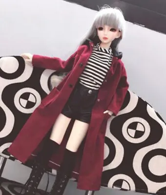 Coat T-shirt Leather Pants Cool Sexy Casual Suit For 1/3 1/4 1/6 BJD Doll  Body • $15.49