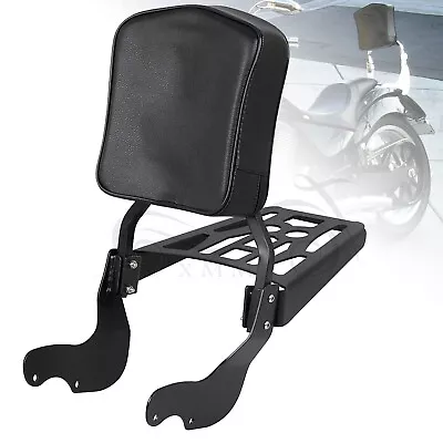 Backrest Sissy Bar Rear Luggage Rack For Victory Vegas 03-up Kingpin Tour 07-09 • $170.98