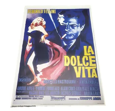 La Dolce Vita 1960 Italian Film Drama Comedy Vintage Poster Print Retro Movie • $12.95