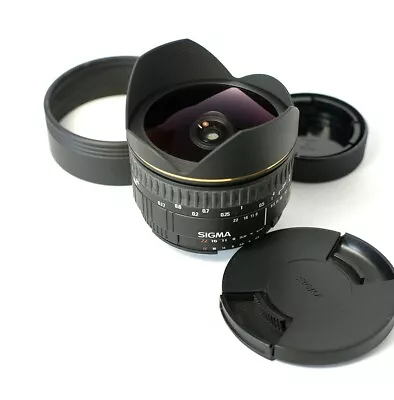 Excellent+++ Sigma EXDG 15mm F2.8 Fisheye Lens With Hood And Caps Nikon Mount • $225