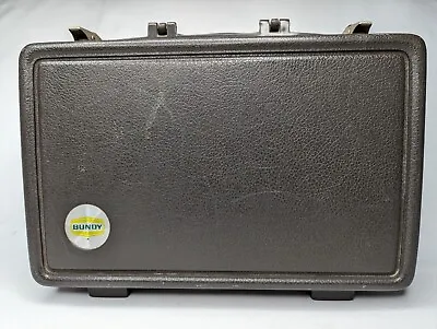 Vintage Bundy Hard Plastic Musical Instrument Carry Case • $24.99