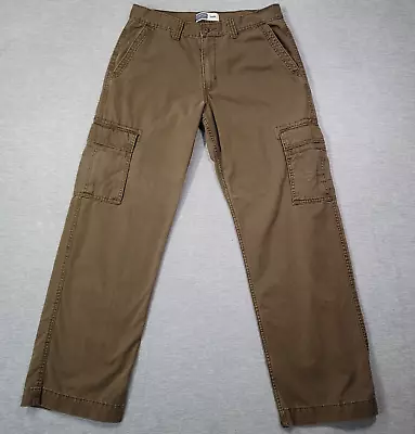 Levis Cargo Pants Mens 34x34 Brown Straight Baggy Y2K Grunge Skater 2008 • $29.99
