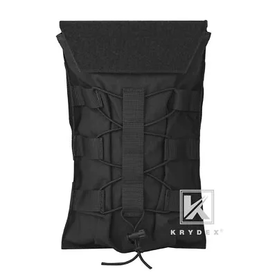 KRYDEX Tactical Hydration Carrier MOLLE Backpack Outdoor Panel For Vest Black • $27.95